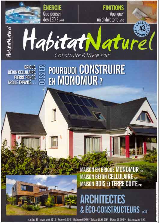 Couverture du magazine Habitat Naturel n° 43, mars-avril 2012